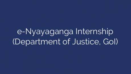 e-Nyayaganga Internship (Department of Justice, GoI)
